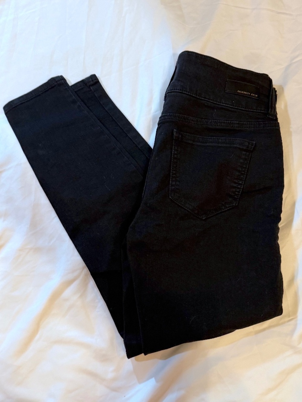 Celebrity Gold Jeans Black Size 6